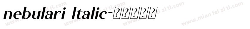 nebulari Italic字体转换